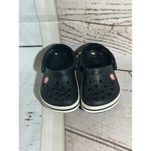CROCS Toddler Black and White Crocs size C4